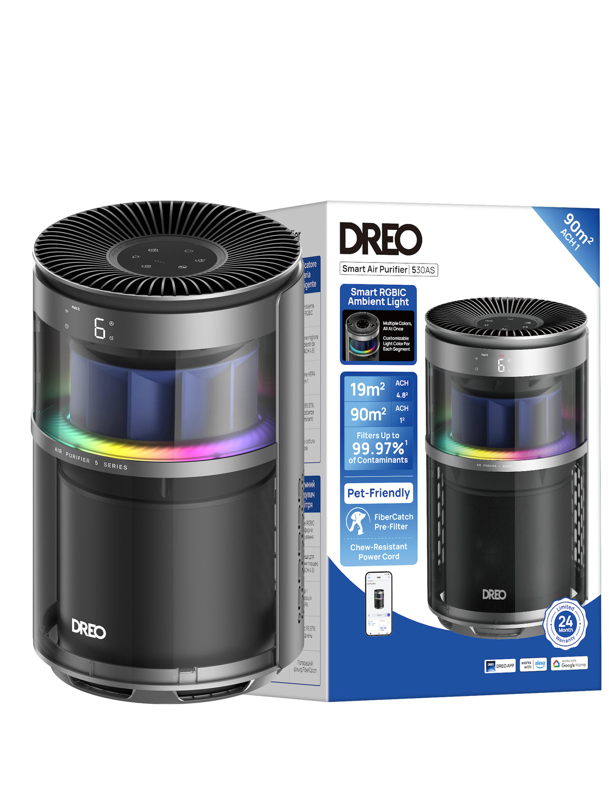 Oczyszczacz powietrza DREO Air Purifier 530AS