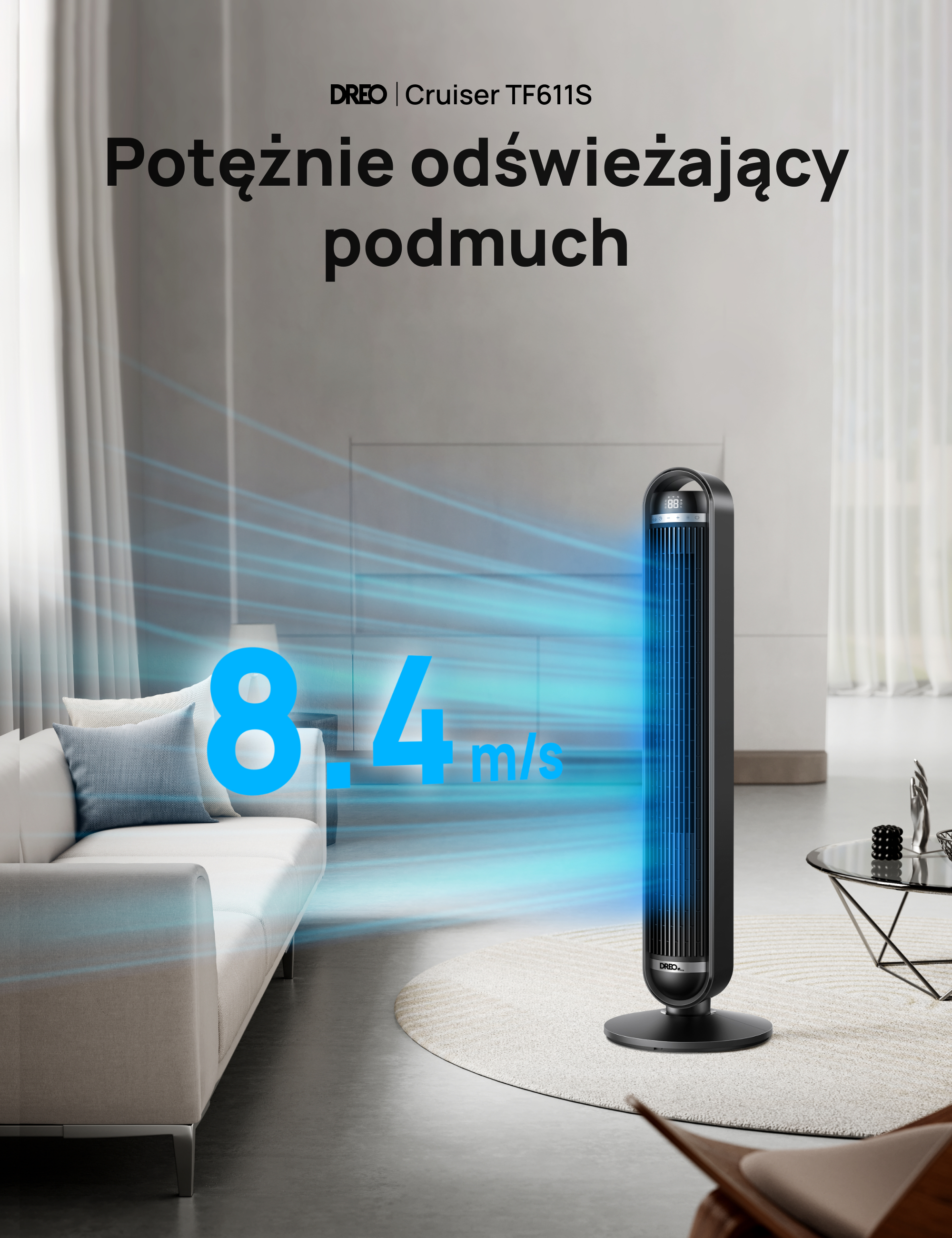 Wentylator kolumnowy DREO Cruiser TF611S