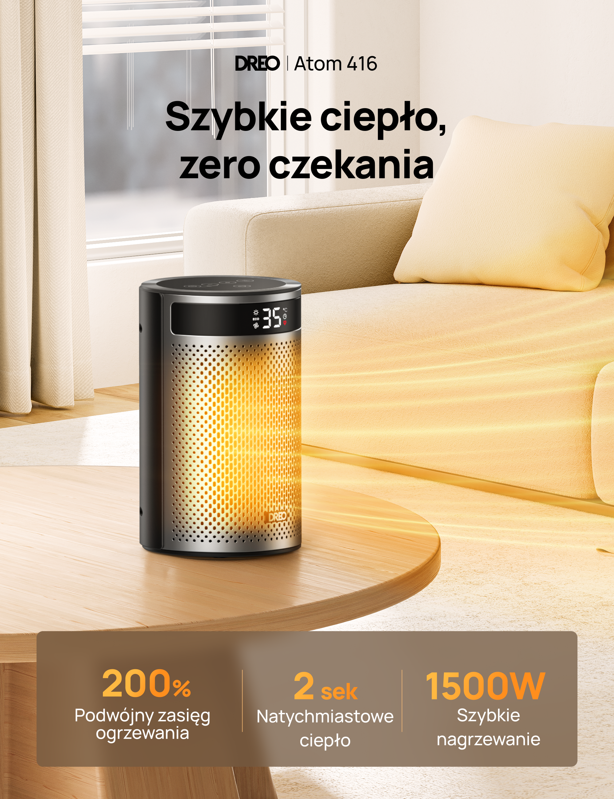 Grzejnik DREO Atom 416