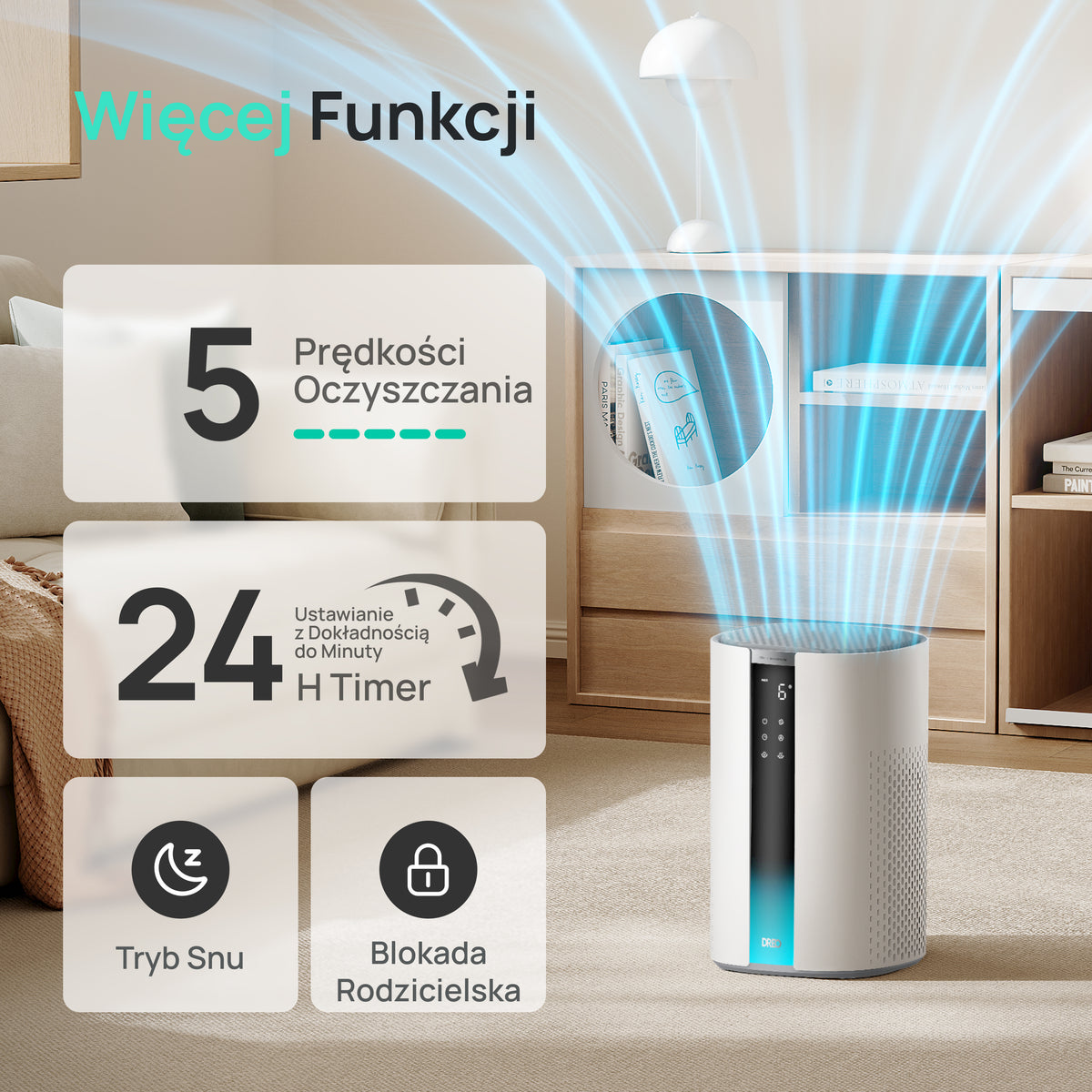Oczyszczacz powietrza DREO Air Purifier 337S