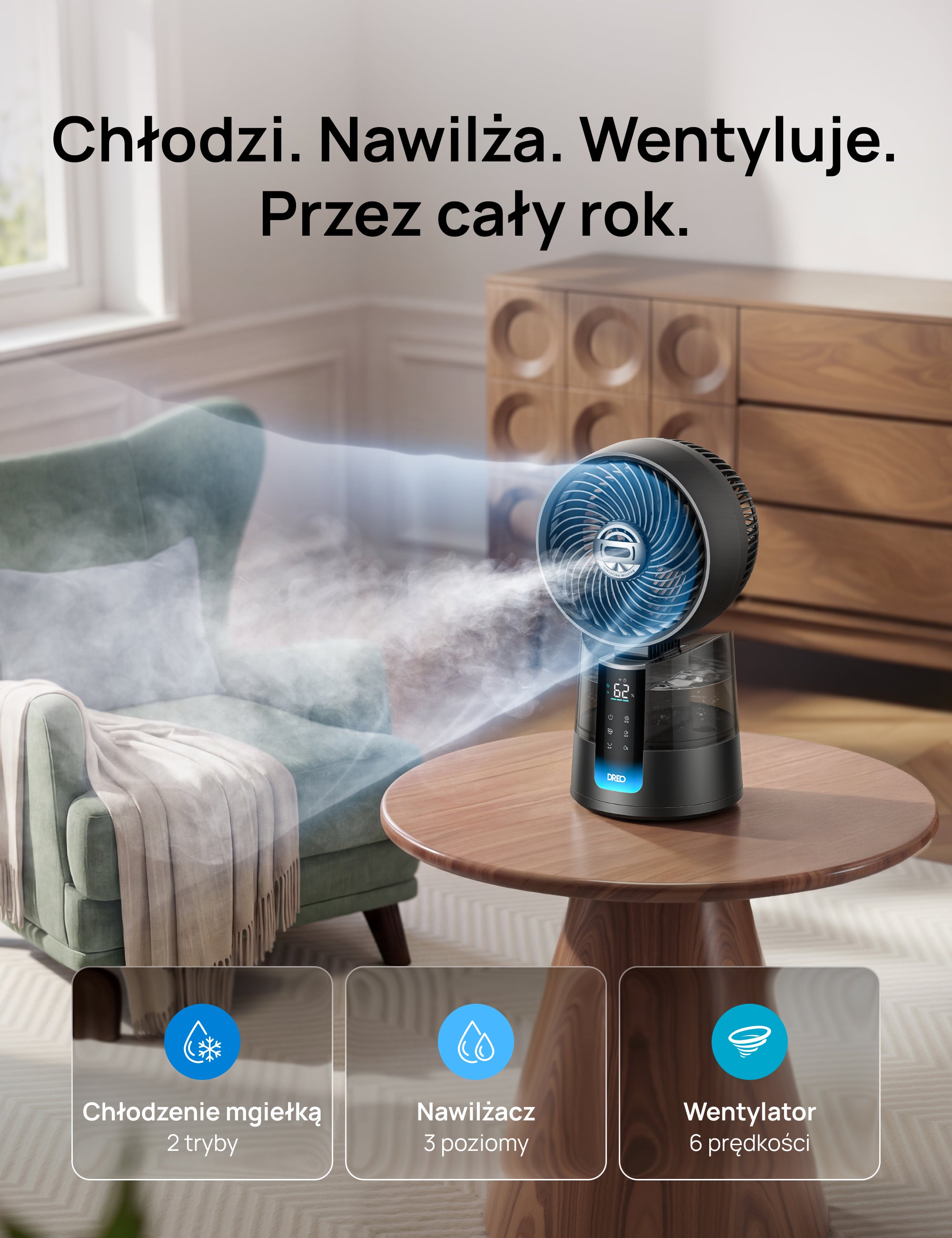 DREO Turbo Misting Fan 516S