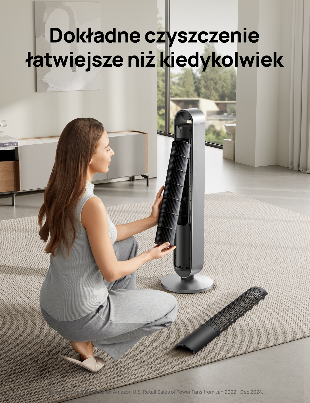 Wentylator kolumnowy DREO Pilot Max S Srebrny